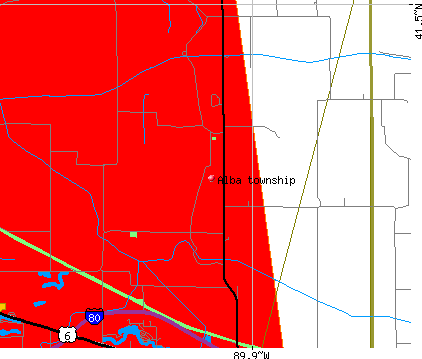 Alba township, IL map
