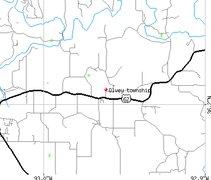 Olvey township, AR map