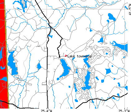 Lake township, PA map