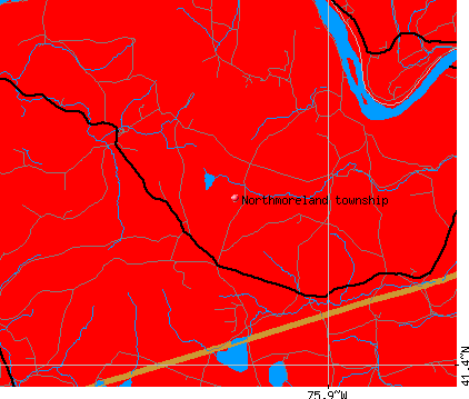 Northmoreland township, PA map