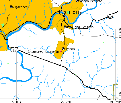 Cranberry township, PA map