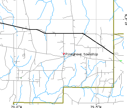 Pinegrove township, PA map