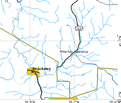 Horton township, PA map