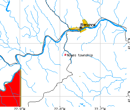 Noyes township, PA map