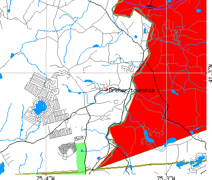 Dreher township, PA map