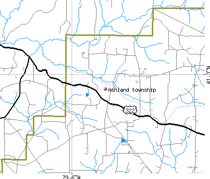 Ashland township, PA map