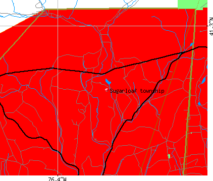 Sugarloaf township, PA map