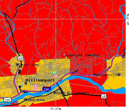 Loyalsock township, PA map
