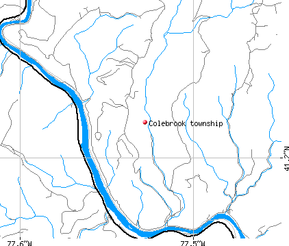 Colebrook township, PA map