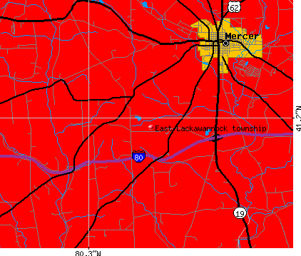 East Lackawannock township, PA map