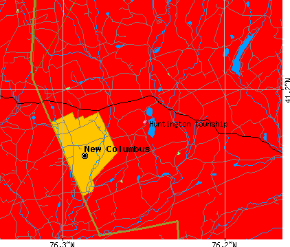 Huntington township, PA map