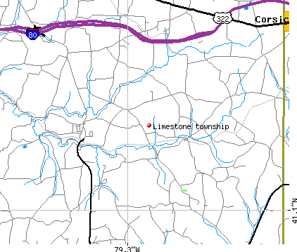 Limestone township, PA map
