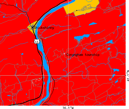 Conyngham township, PA map