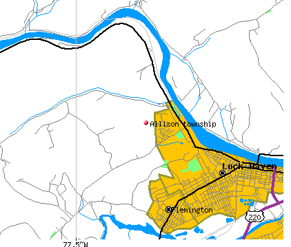 Allison township, PA map