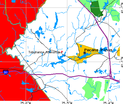 Tobyhanna township, PA map