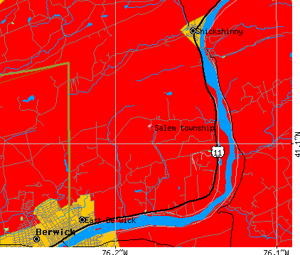 Salem township, PA map