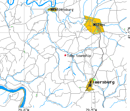 Toby township, PA map