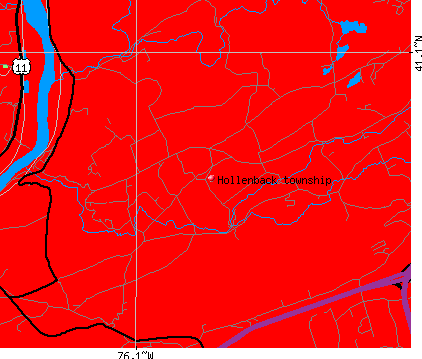 Hollenback township, PA map