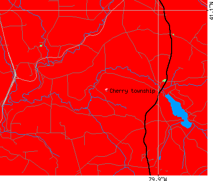 Cherry township, PA map