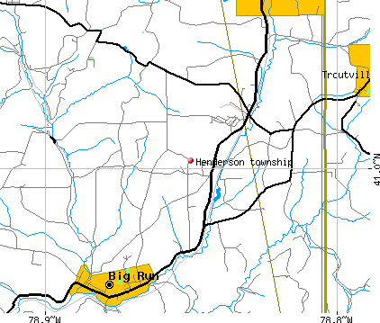 Henderson township, PA map