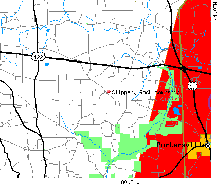 Slippery Rock township, PA map