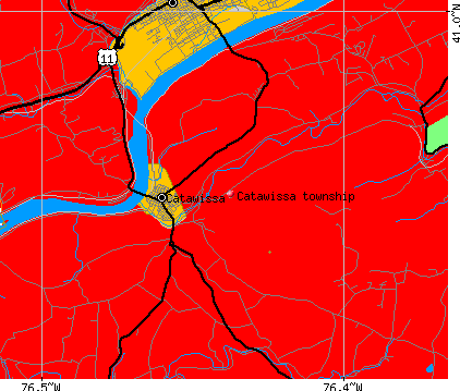 Catawissa township, PA map