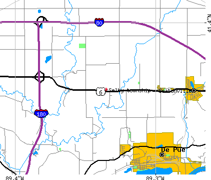 Selby township, IL map