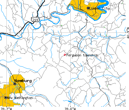 Ferguson township, PA map