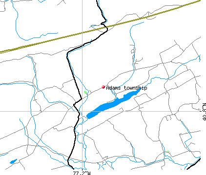 Adams township, PA map