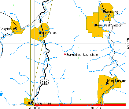Burnside township, PA map