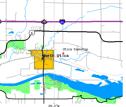 Utica township, IL map