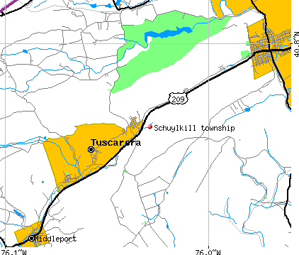 Schuylkill township, PA map