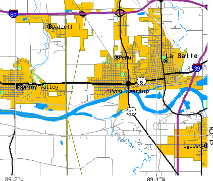 Peru township, IL map