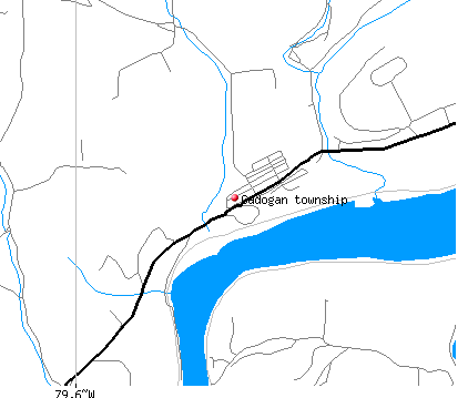 Cadogan township, PA map