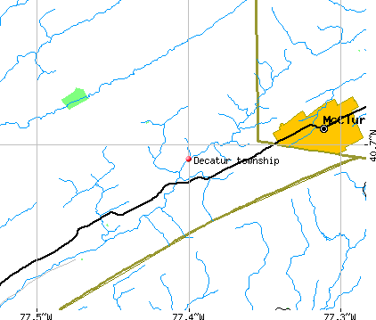 Decatur township, PA map