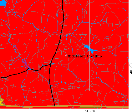 Middlesex township, PA map