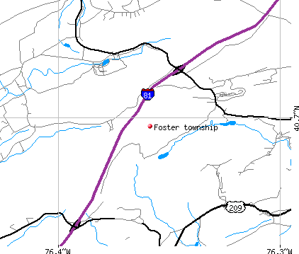 Foster township, PA map