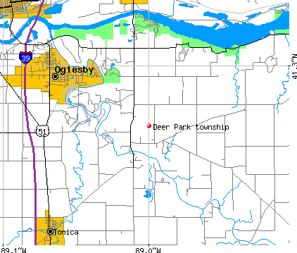 Deer Park township, IL map
