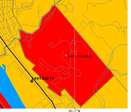 Leet township, PA map