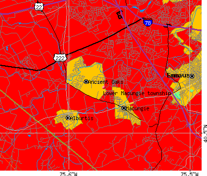 Lower Macungie township, PA map