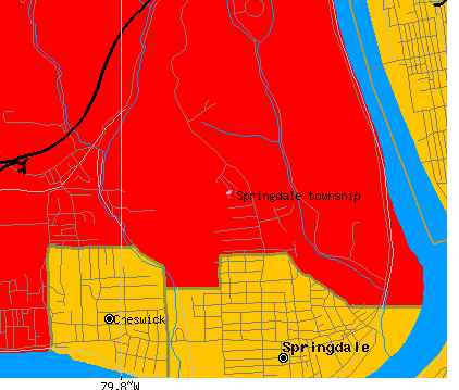 Springdale township, PA map