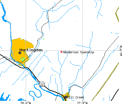 Henderson township, PA map
