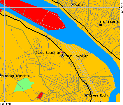 Stowe township, PA map