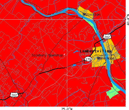 Solebury township, PA map