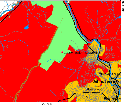 Lower Yoder township, PA map