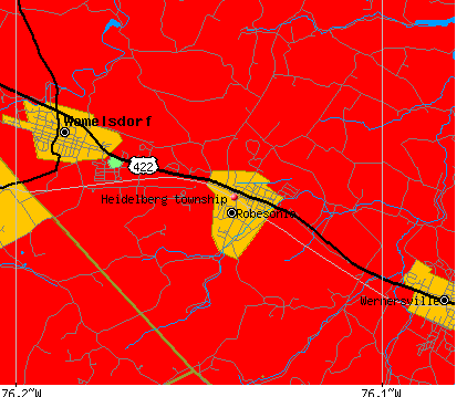 Heidelberg township, PA map