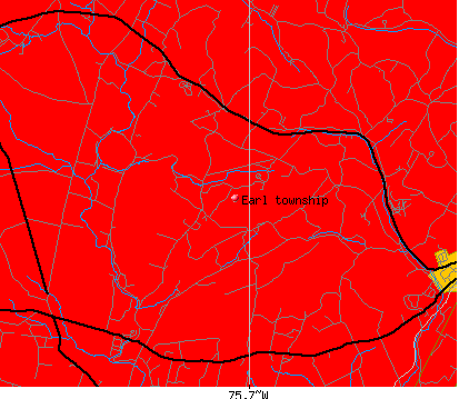 Earl township, PA map