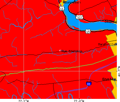 Rye township, PA map