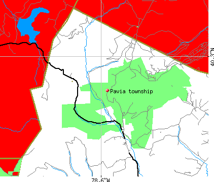 Pavia township, PA map