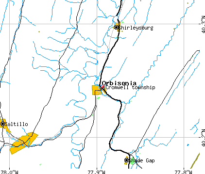 Cromwell township, PA map